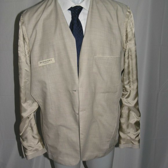 Burberry London Two Button Cashmere Blazer 46R NEW